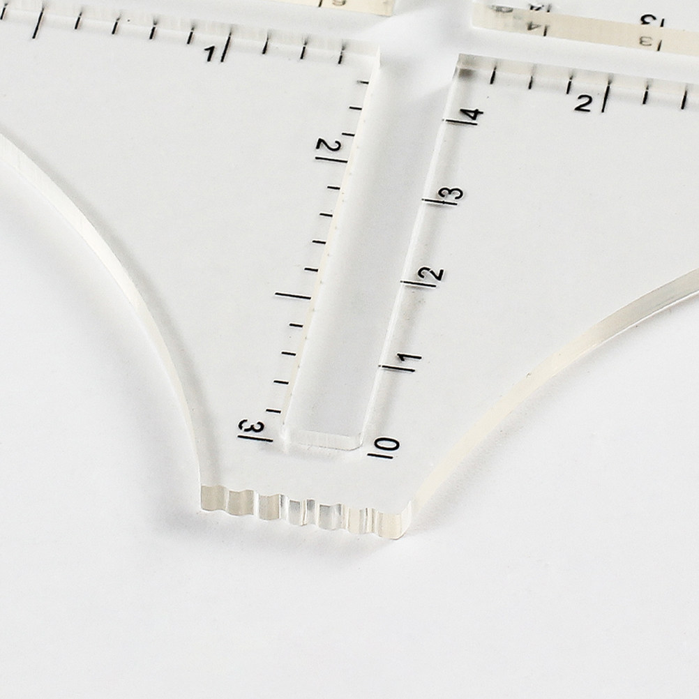 Transparent Knitting Density R - đánh giá và giá Sewing Gauge Ruler