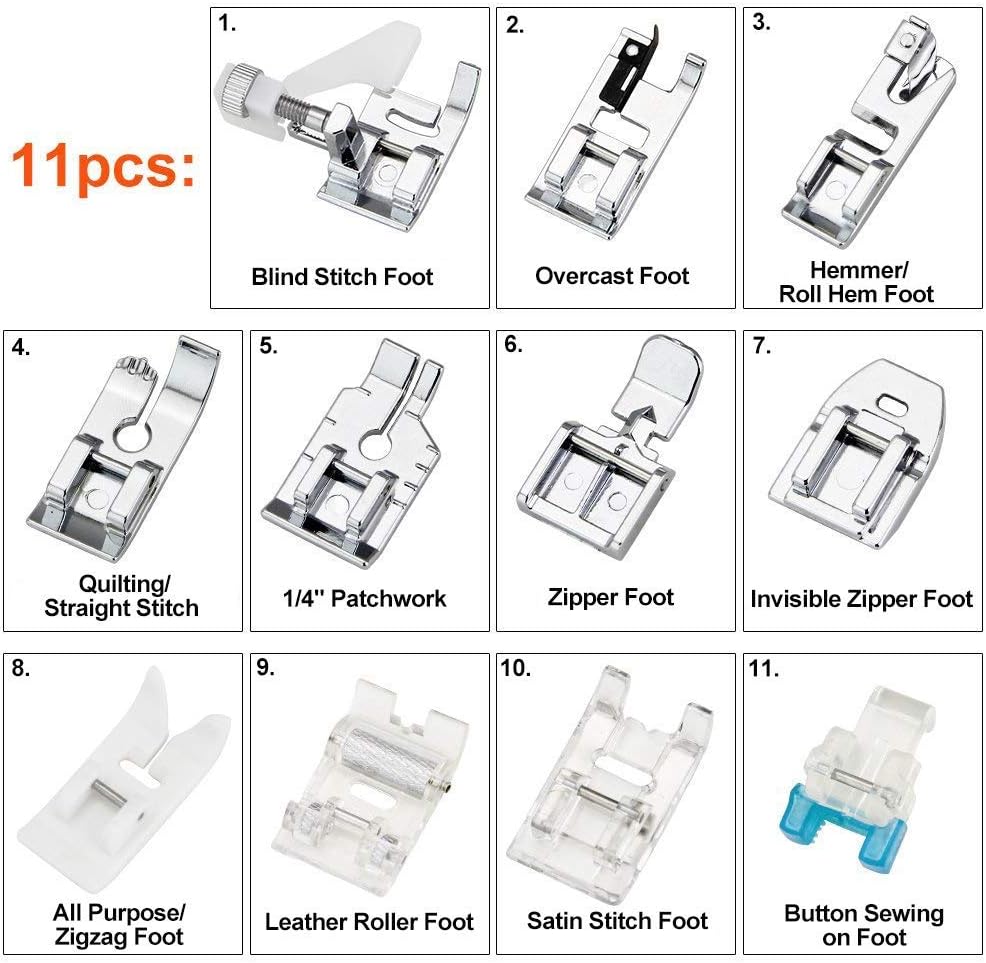 11Pcs Presser Feet Set - Walki - đánh giá và giá Textile Sewing Machine