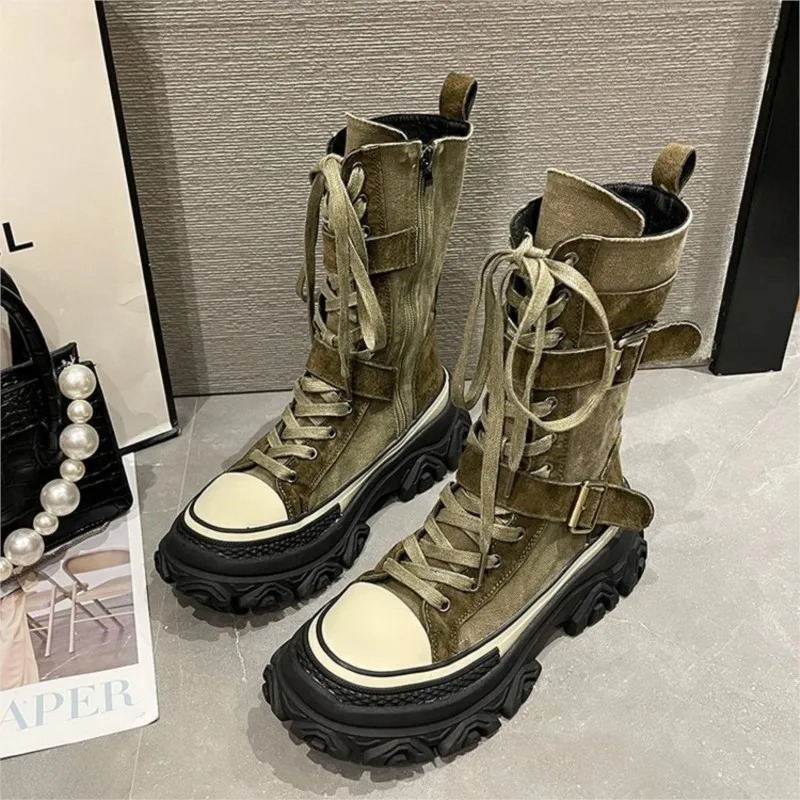 Thick Platform Women Boots Vin - đánh giá và giá Sewing Latex